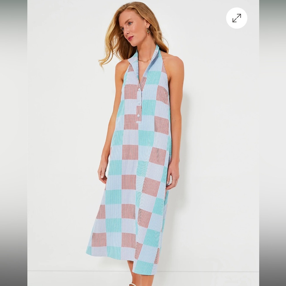 Tuckernuck Madras Seersucker Jagger Dress